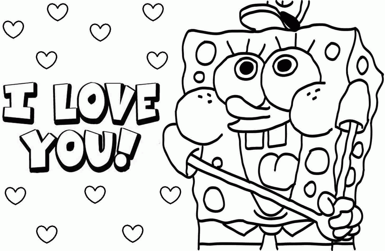 Plansa de colorat cu Spongebob 4 53